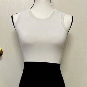 ALC bodycon, color block of Navy blue and orange